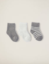 Load image into Gallery viewer, CozyChic Lite Infant Pewter and Pearl Sock Set