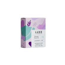 Load image into Gallery viewer, Luxe Lavender + Oat Steamer Fizzy Bomb