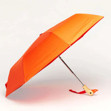 Load image into Gallery viewer, Papaya Compact Duck Umbrella