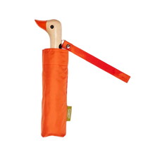 Load image into Gallery viewer, Papaya Compact Duck Umbrella