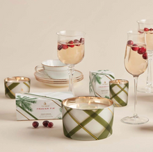 Load image into Gallery viewer, Frasier Fir Frosted Plaid 3 Wick Candle