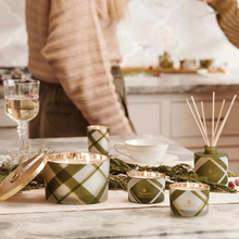 Load image into Gallery viewer, Frasier Fir Frosted Plaid 3 Wick Candle