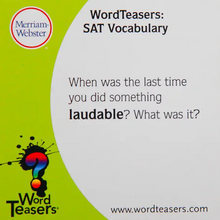 Load image into Gallery viewer, Wordteasers SAT/ACT Challenging Conversation Starter