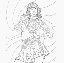 Load image into Gallery viewer, Taylor Swift Coloring Book