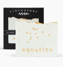 Load image into Gallery viewer, Aquarius Hand-Pressed Vegan White Tea Scented Boxed Soap