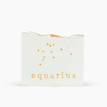 Load image into Gallery viewer, Aquarius Hand-Pressed Vegan White Tea Scented Boxed Soap
