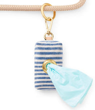 Load image into Gallery viewer, Lake Blue Stripe Waste Bag Holder