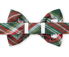 Load image into Gallery viewer, Holly Jolly Plaid Flannel Bow Tie Collar