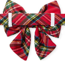 Load image into Gallery viewer, Tartan Plaid Flannel Lady Bow Collar