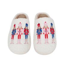 Load image into Gallery viewer, Nutcrackers Holiday Slippers Women