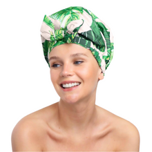 Load image into Gallery viewer, Palm Leaves Elevated Shower Cap