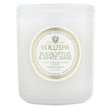 Load image into Gallery viewer, Eucalyptus and White Sage Classic Boxed Candle