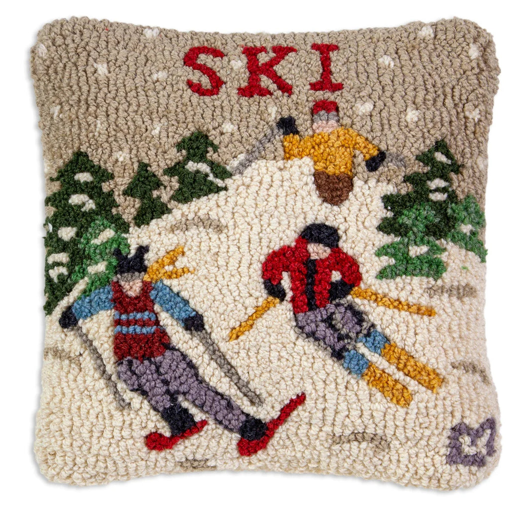 Three Skiers Pillow - 14