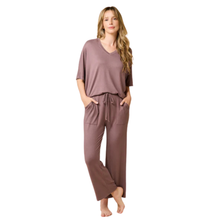Load image into Gallery viewer, Dream Relaxed V-neck with Capri Lounge Set - Driftwood
