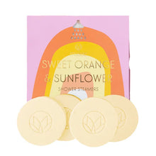 Load image into Gallery viewer, Sweet Orange &amp; Sunflower Shower Steamers
