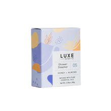 Load image into Gallery viewer, Luxe Honey + Almond Shower Steamer Fizzy Bomb
