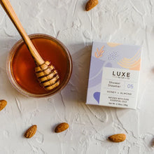 Load image into Gallery viewer, Luxe Honey + Almond Shower Steamer Fizzy Bomb
