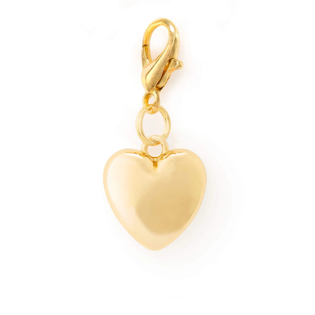 Heart of Gold Collar Charm