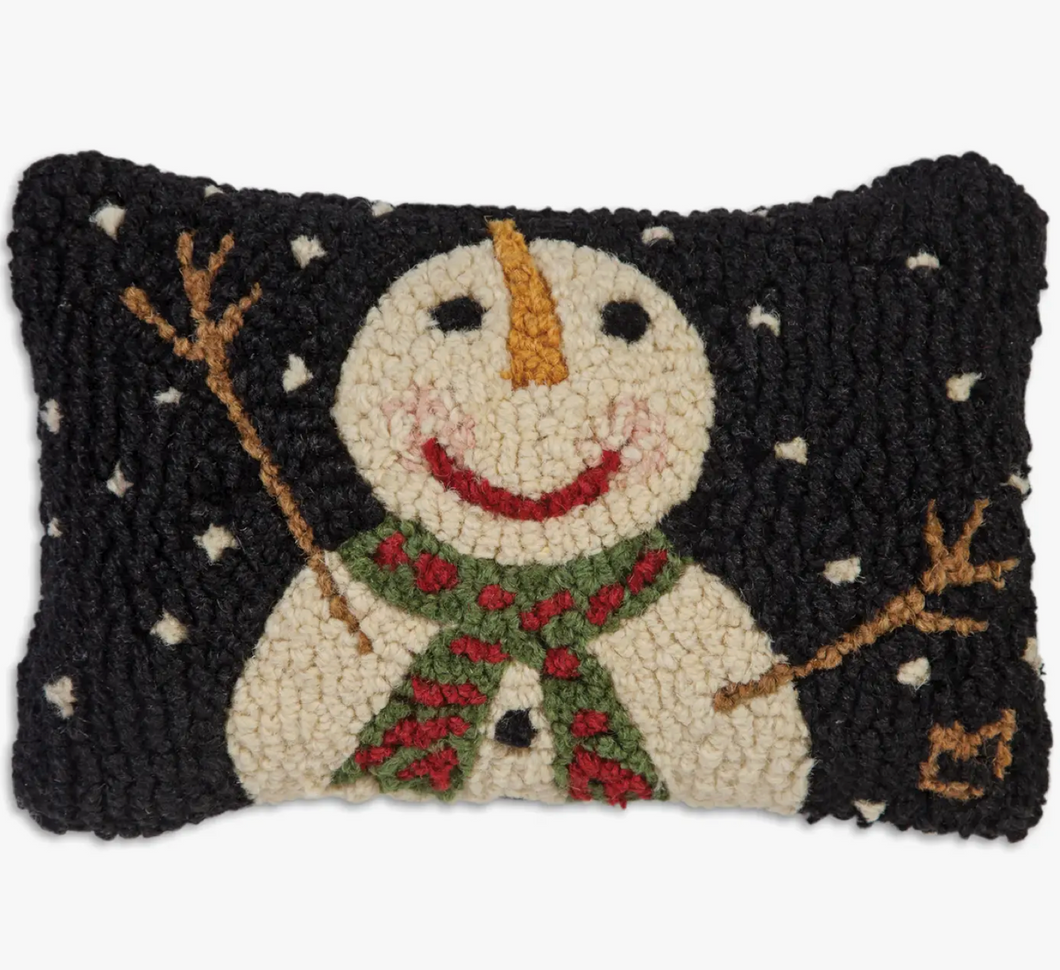 Cheers Snowman Pillow