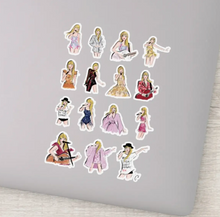 Load image into Gallery viewer, Taylor Swift Eras Tour Outfits Sticker Sheet
