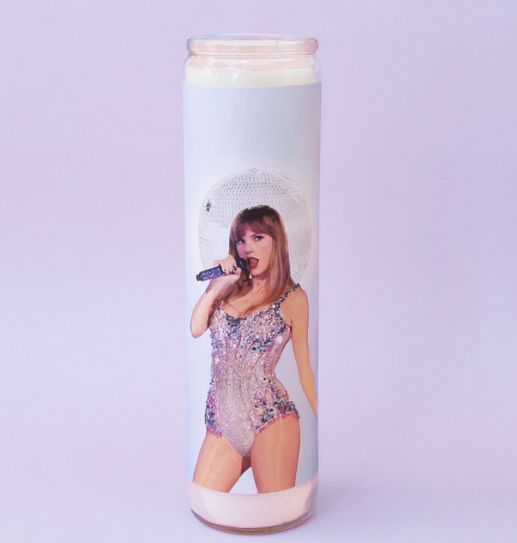 Taylor Swift Prayer Candle (Purple)