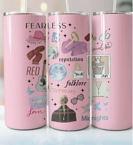 Taylor Swift Eras  20 oz Skinny Tumbler