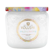 Load image into Gallery viewer, Voluspa Wildflowers Petite Glass Jar Candle
