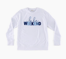 Load image into Gallery viewer, Lake Weekend Embroidered Sweatshirt - White
