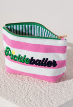 Load image into Gallery viewer, Pickleballe Zip Pouch (Pink)
