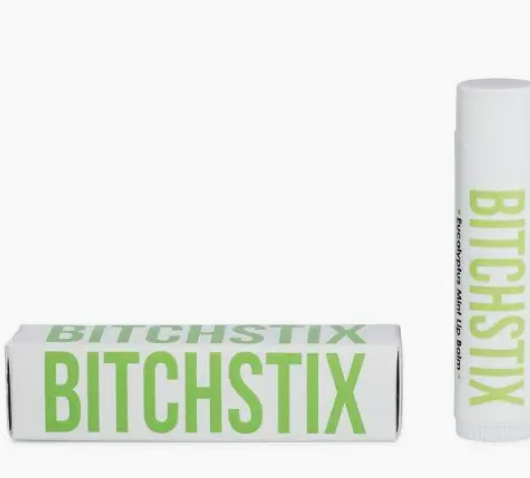 ORGANIC Bitchstix  SPF30 Lip Balm --Eucalpytus Mint