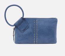 Load image into Gallery viewer, Sable Wristlet in Buffed Leather  (Azure)
