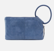 Load image into Gallery viewer, Sable Wristlet in Buffed Leather  (Azure)
