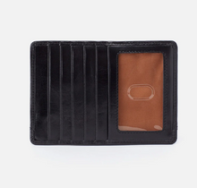 Load image into Gallery viewer, Euro Slide Card Case in Polished Leather (Black)
