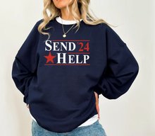 Load image into Gallery viewer, &quot;Send Help&quot; Funny Sweatshirt
