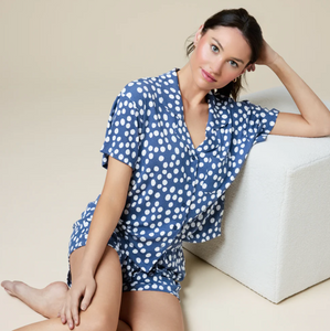 Softie Aria Slim Notch Collar Short PJ Set