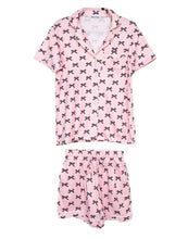 Load image into Gallery viewer, Black &amp; Pink Mini Coquette Bows Loungewear Set
