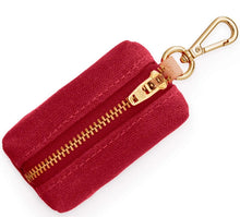 Load image into Gallery viewer, Ruby Waxed Canvas Waste Bag Holder
