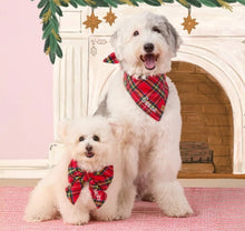 Load image into Gallery viewer, Tartan Plaid Flannel Bow Tie Collar
