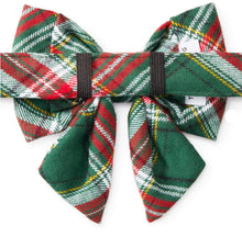 Load image into Gallery viewer, Holly Jolly Plaid Flannel Lady Bow Collar
