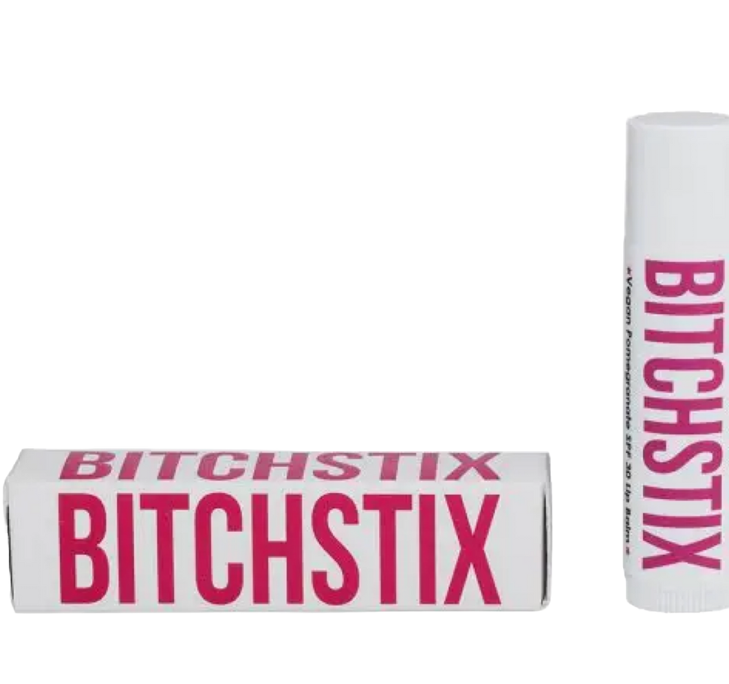 ORGANIC Bitchstix  SPF30 Lip Balm --Pomegranate