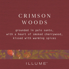 Load image into Gallery viewer, Crimson Woods Small Boxed Crackle Glass Candle
