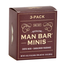 Load image into Gallery viewer, Man Bar Miniature Exotic Musk &amp; Sandalwood 3pc Gift Set
