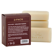 Load image into Gallery viewer, Man Bar Miniature Exotic Musk &amp; Sandalwood 3pc Gift Set
