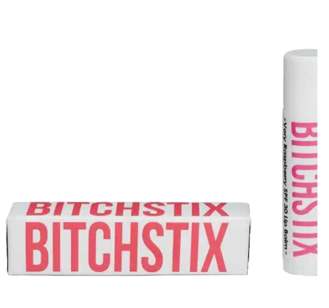 ORGANIC Bitchstix  SPF30 Lip Balm --Very Raspberry