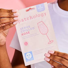 Load image into Gallery viewer, Patchology Serve Chill Rose Face Mask
