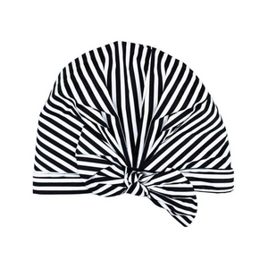 Striped Elevated Shower Cap