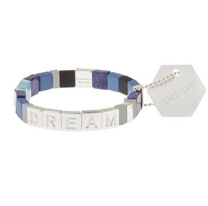 Dream Empower Bracelet - Silver/Lapis/Jasper