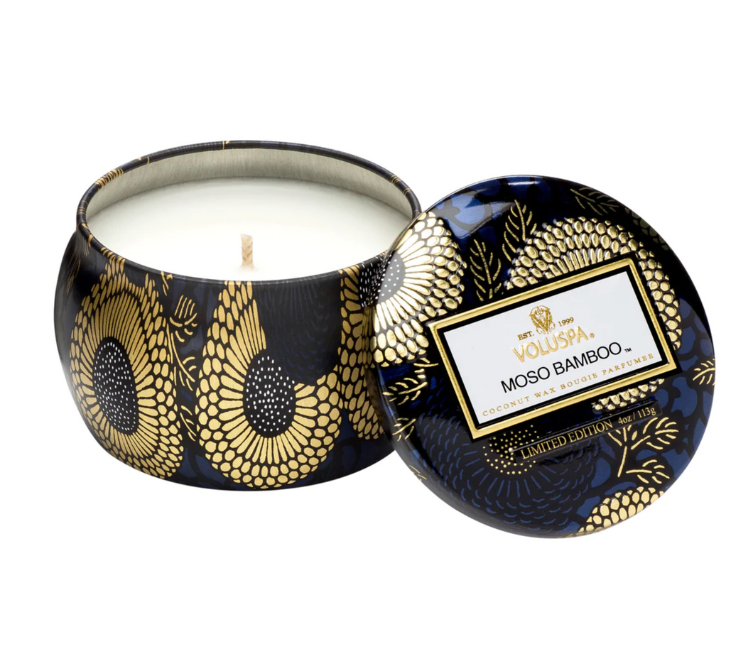 Moso Bamboo Mini Tin Candle