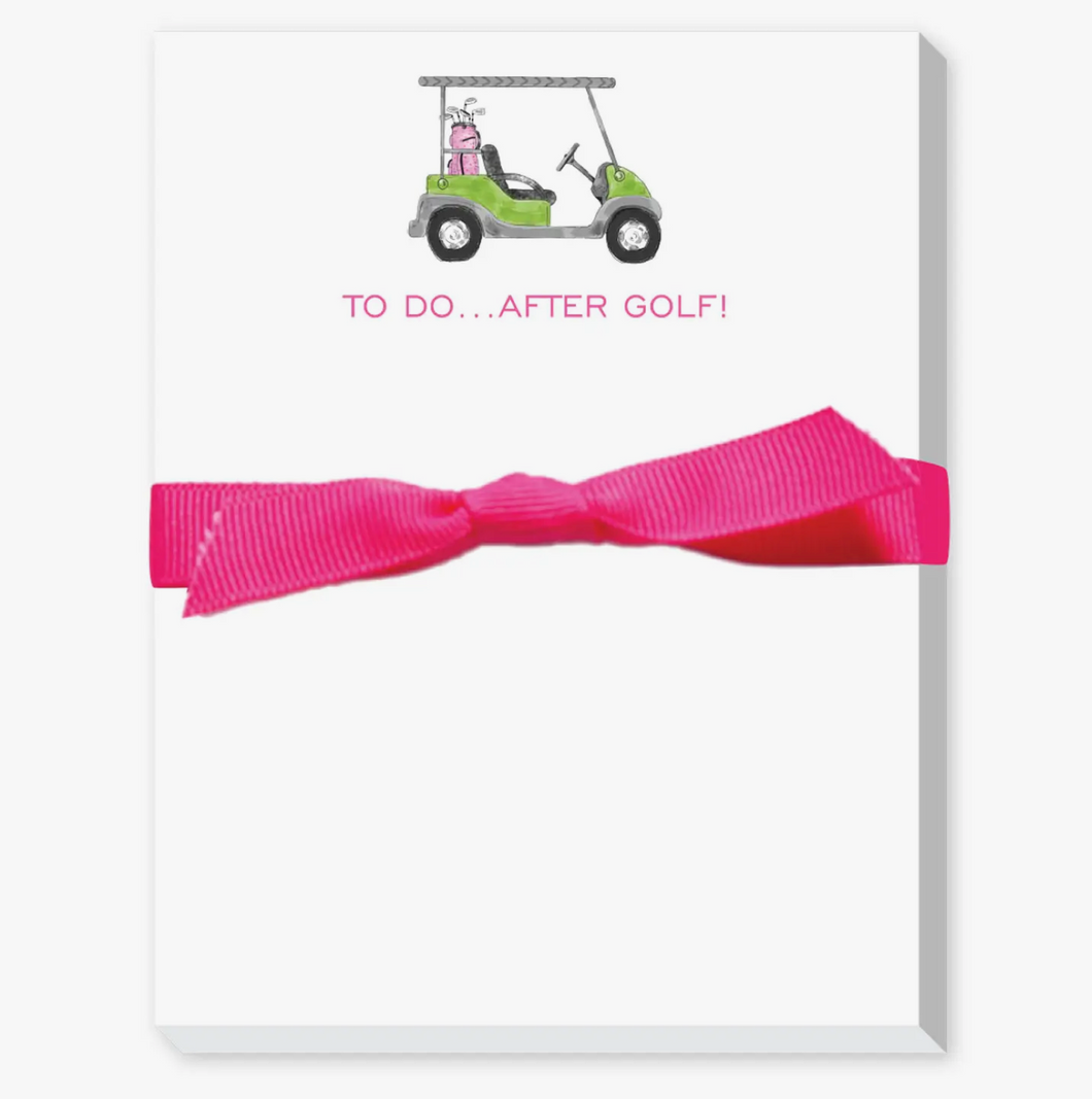 To Do After Golf (Cart) Mini Notepad